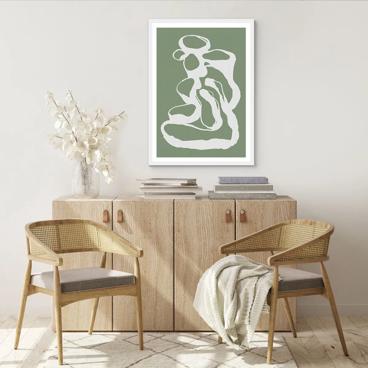 Poster în ramă albă - Chemarea spațiului - 70x100 cm