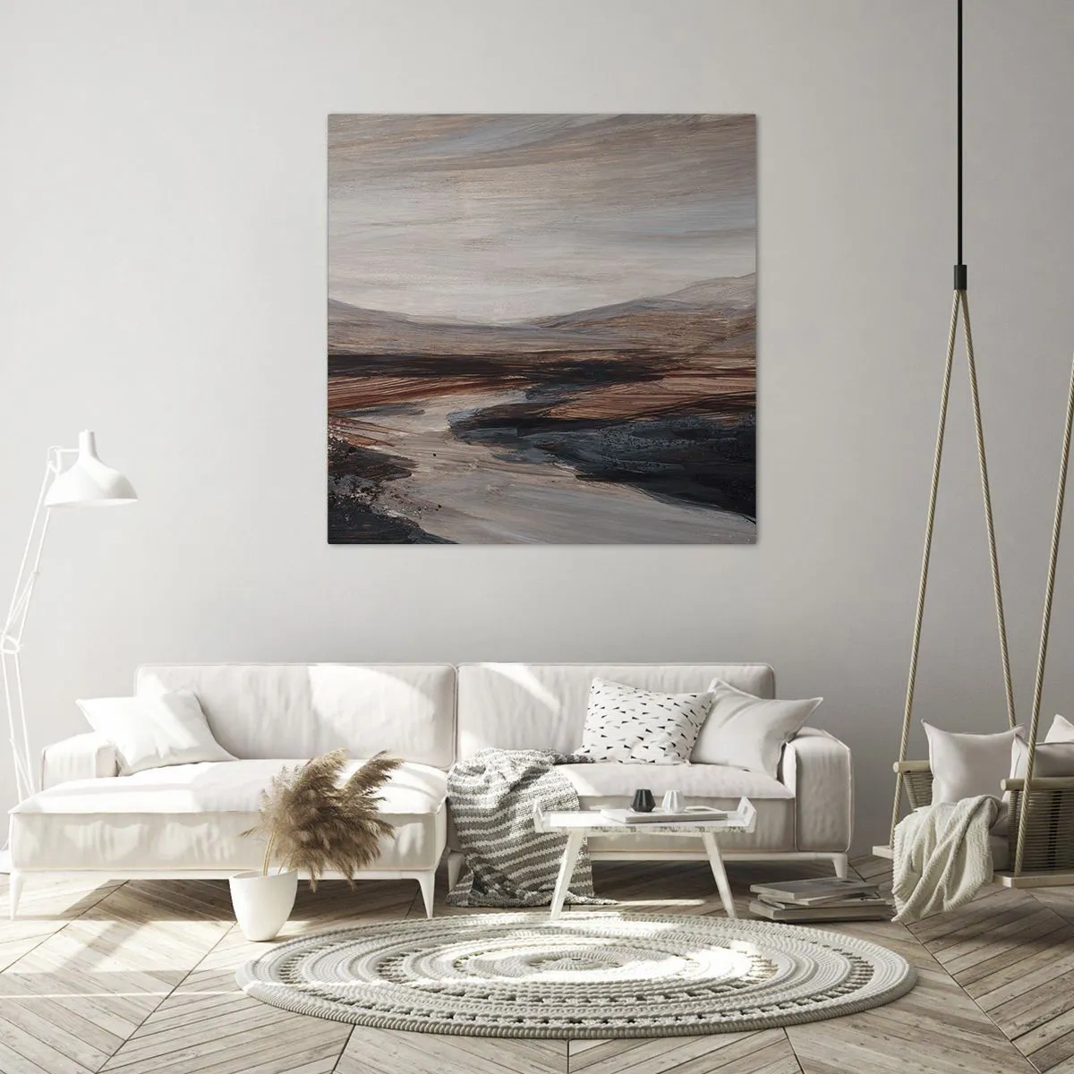 Tablou pe pânză -  Valea liniștită - 60x60 cm