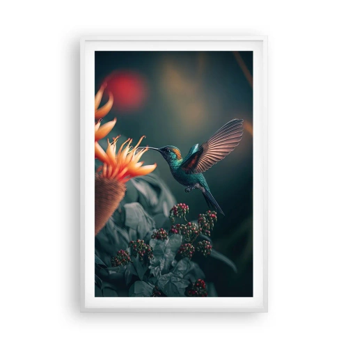 Poster în ramă albă - Viață cu adevărat colorată - 61x91 cm