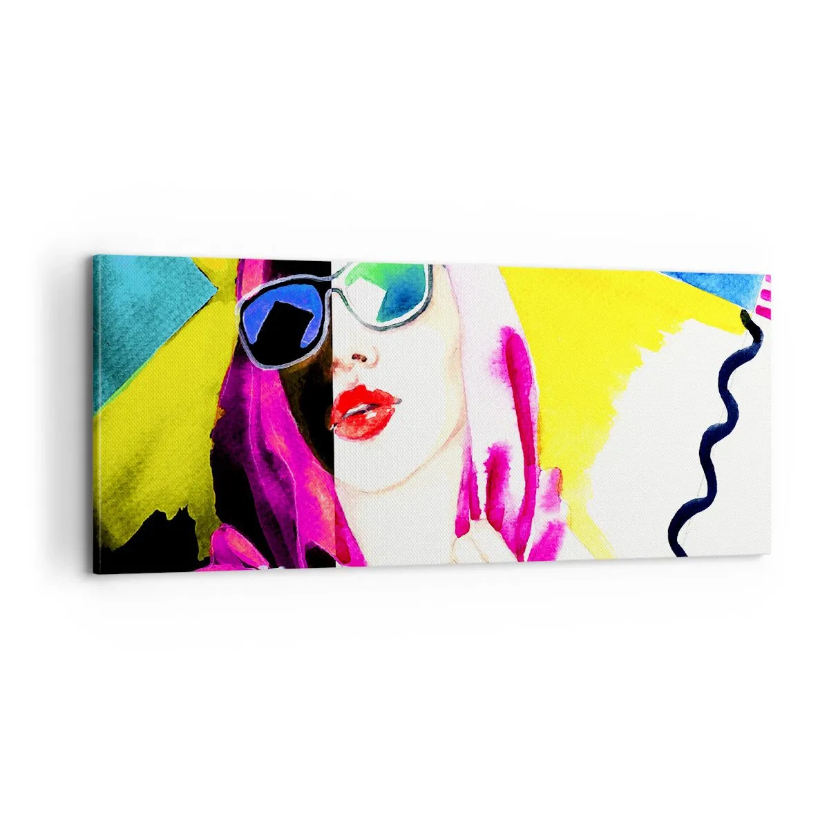 Tablou pe pânză - Nu sunt albă și nu sunt neagră - 100x40 cm