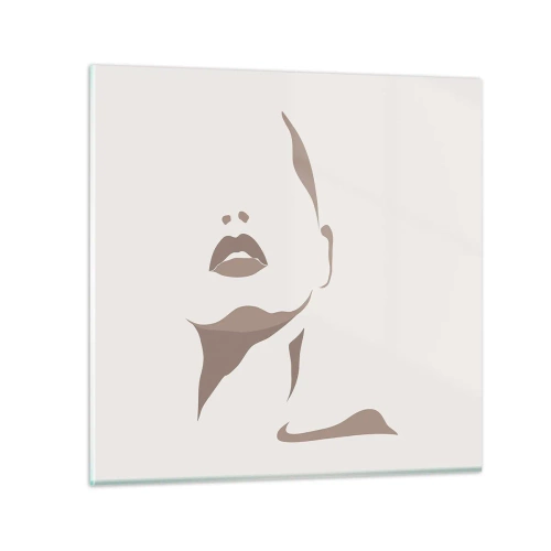 Tablou pe sticlă - Creată din lumină și umbră - 30x30 cm