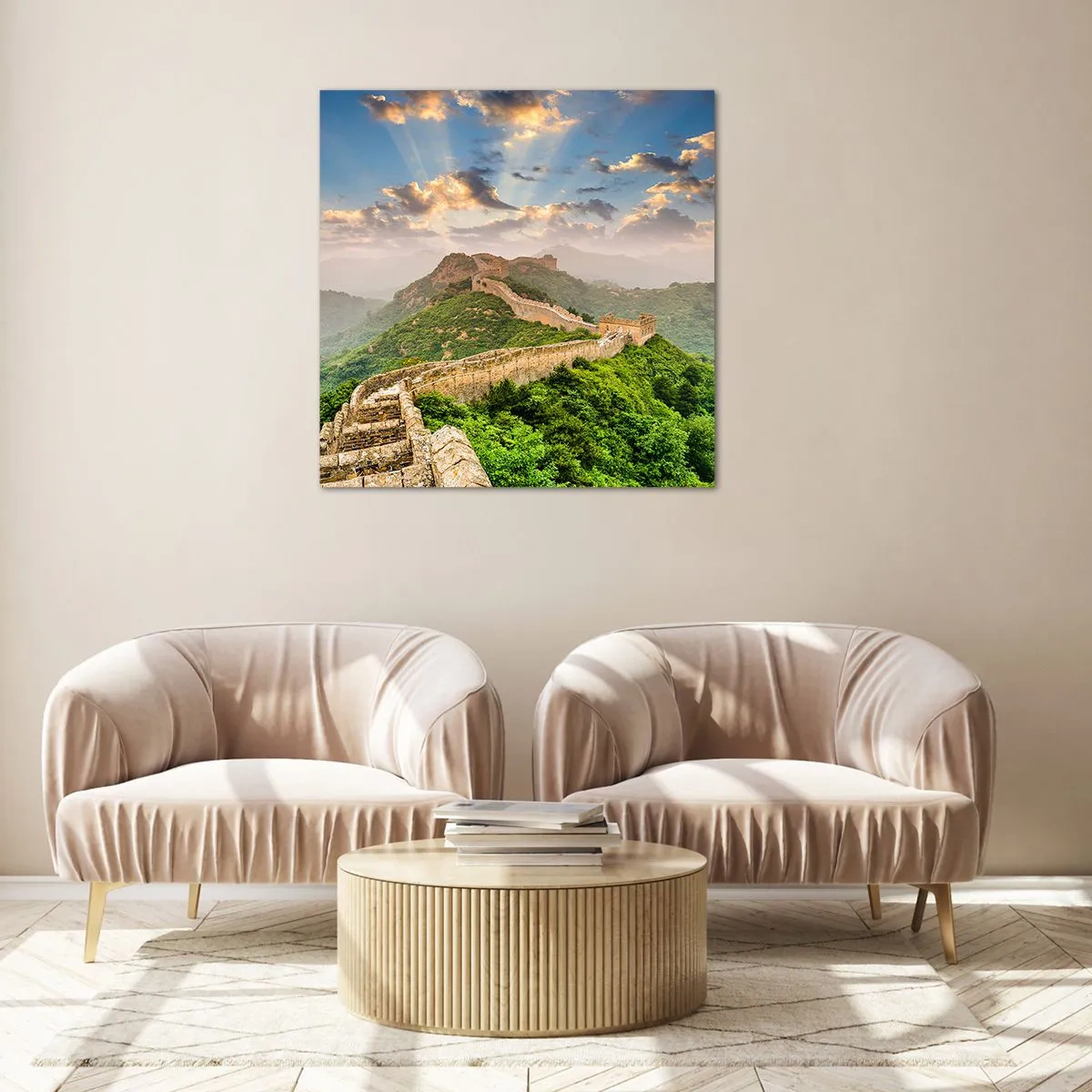 Tablou pe sticlă - Măreția netrecătoare - 60x60 cm
