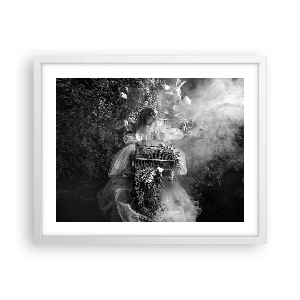 Poster în ramă albă - Mama însăși - Natura - 50x40 cm