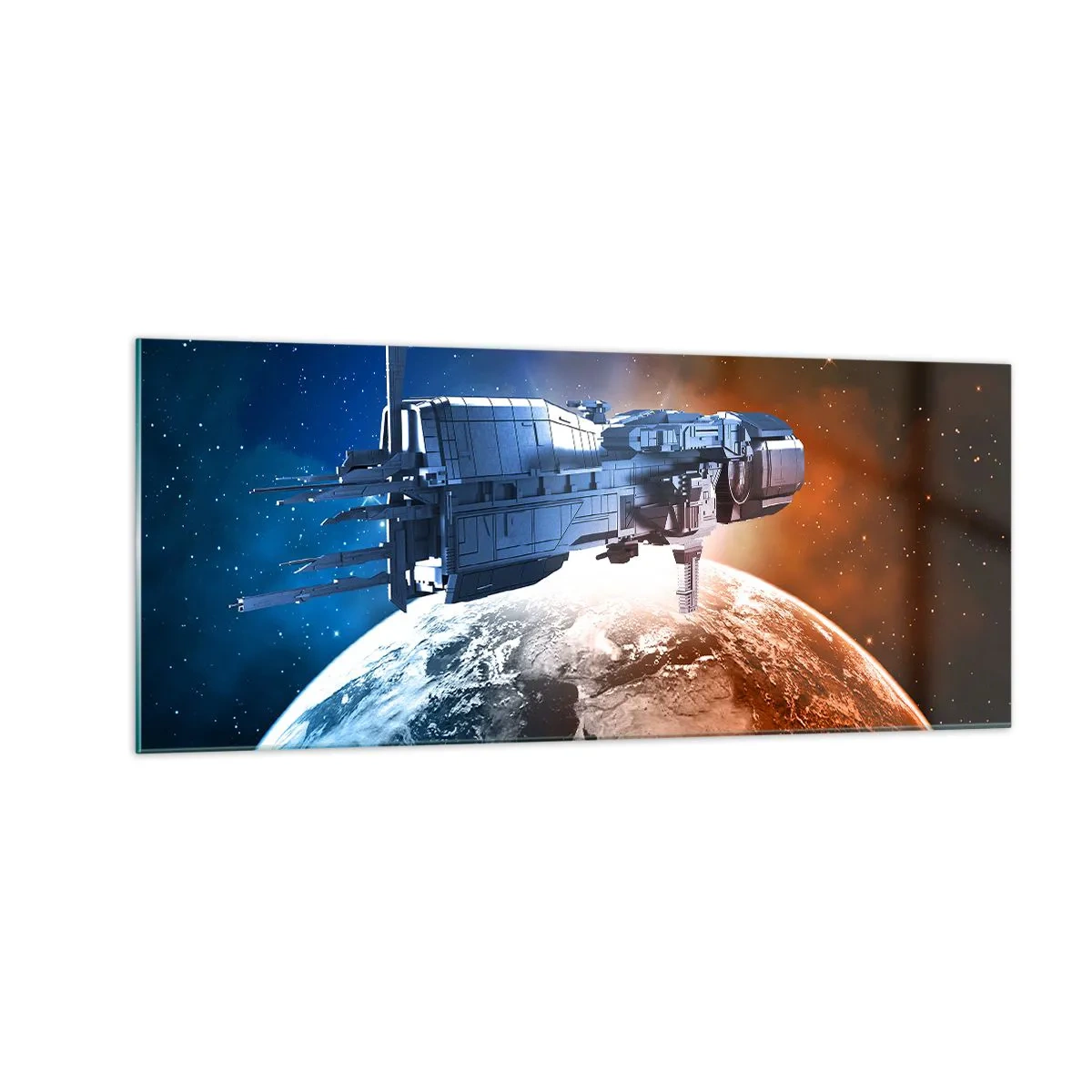 Tablou pe sticlă - Observator atent - 100x40 cm