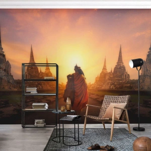 Tapet Premium Canvas - În pace prin eternitate - Tailanda, budism, Templu - 100x70 cm