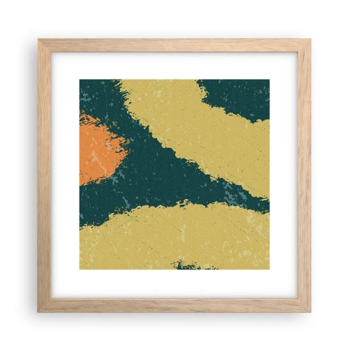 Poster în ramă de stejar deschis - Abstracție - în slow motion - 30x30 cm