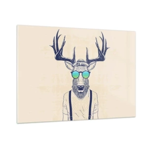 Tablou pe sticlă - Și la cine te așteptai? - 100x70 cm