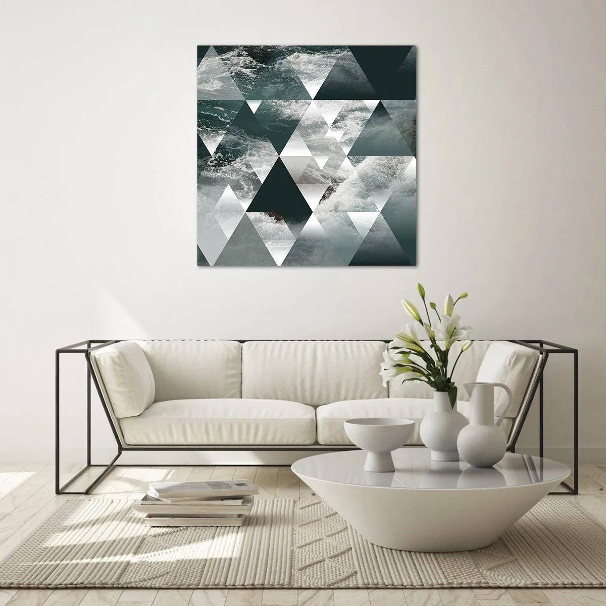 Tablou pe sticlă - O perspectivă de cristal - 60x60 cm