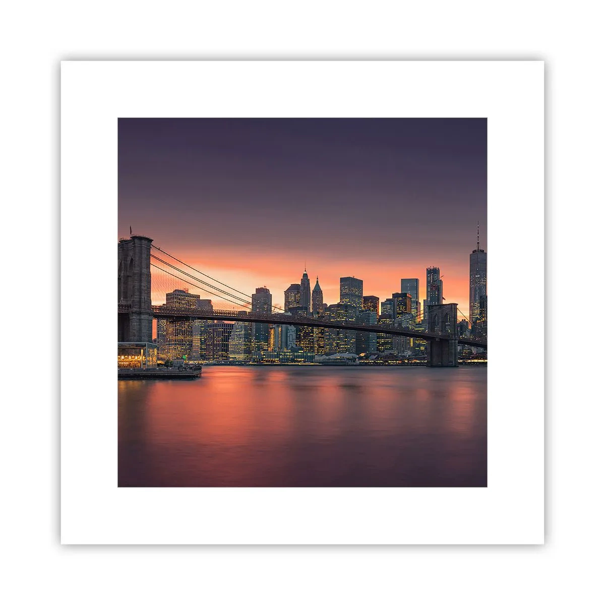 Poster - Scufundate în tăcerea liliachie - 30x30 cm