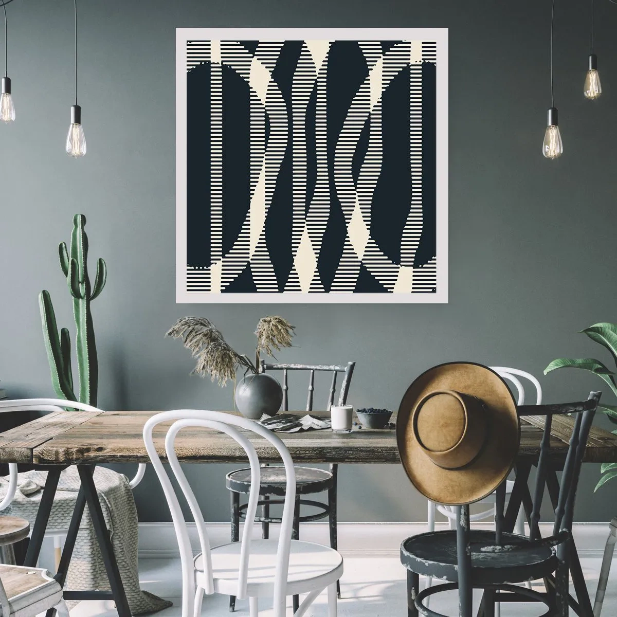 Poster - Încercare de străpungere a întunericului - 60x60 cm