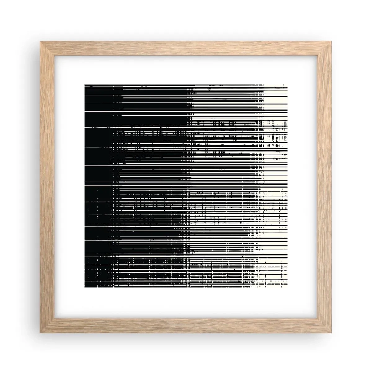 Poster în ramă de stejar deschis - Valuri și vibrații - 30x30 cm