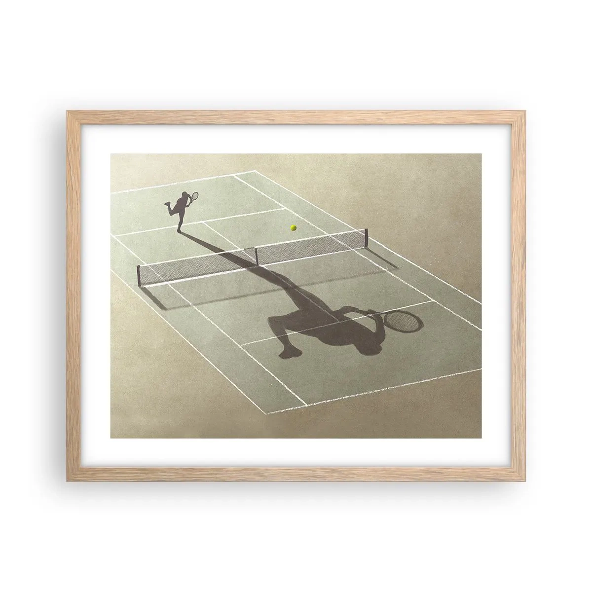 Poster în ramă de stejar deschis - Învinge-te pe tine însuți - 50x40 cm
