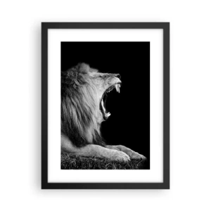 Poster în ramă neagră - Fără nici o ezitare - 30x40 cm