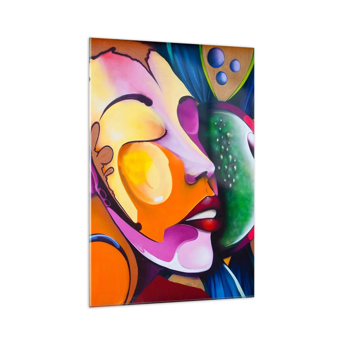 Tablou pe sticlă - Atingere de culoare - 70x100 cm