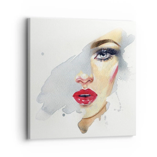 Tablou pe pânză - Reflecție într-o picătură de apă - 30x30 cm