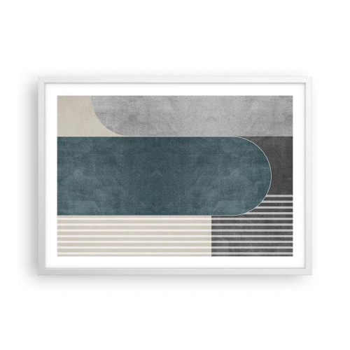 Poster în ramă albă - Compoziție de nivel - 70x50 cm