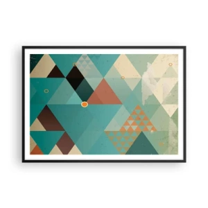 Poster în ramă neagră - Unitatea multiplicității, multiplicitatea unității - 100x70 cm