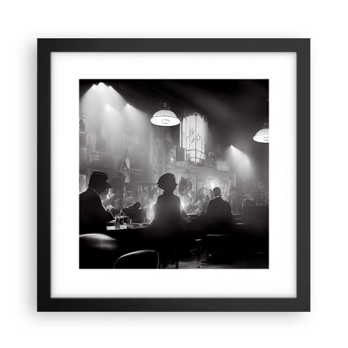 Poster în ramă neagră - În stil jazz - 30x30 cm