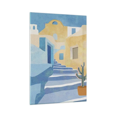 Tablou pe sticlă - O zi într-un oraș arab - 80x120 cm