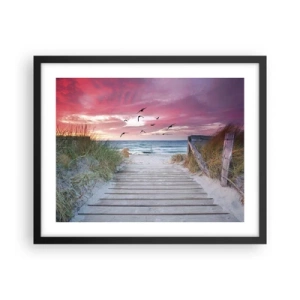 Poster în ramă neagră - Impresie baltică - 50x40 cm