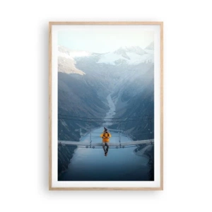 Poster în ramă de stejar deschis - Încântat în suspensie - 61x91 cm