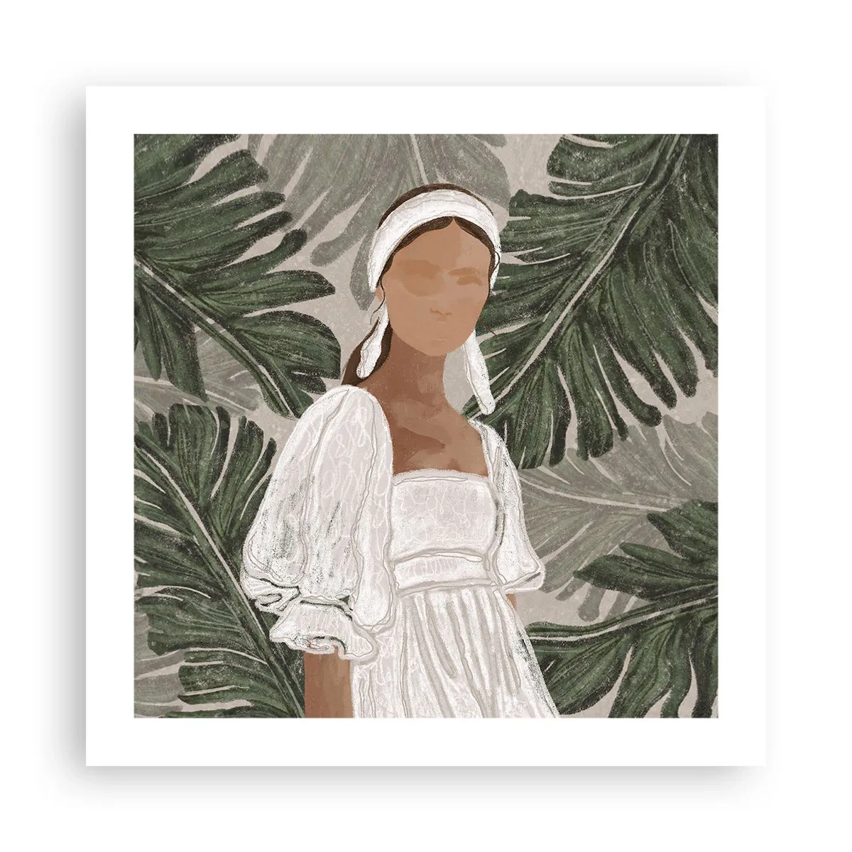 Poster - Portret exotic - 50x50 cm