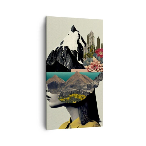 Tablou pe pânză - Femeia - întotdeauna un mister - 45x80 cm
