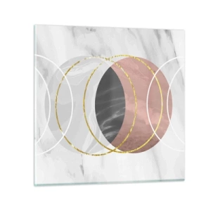 Tablou pe sticlă - Muzica sferelor - 30x30 cm