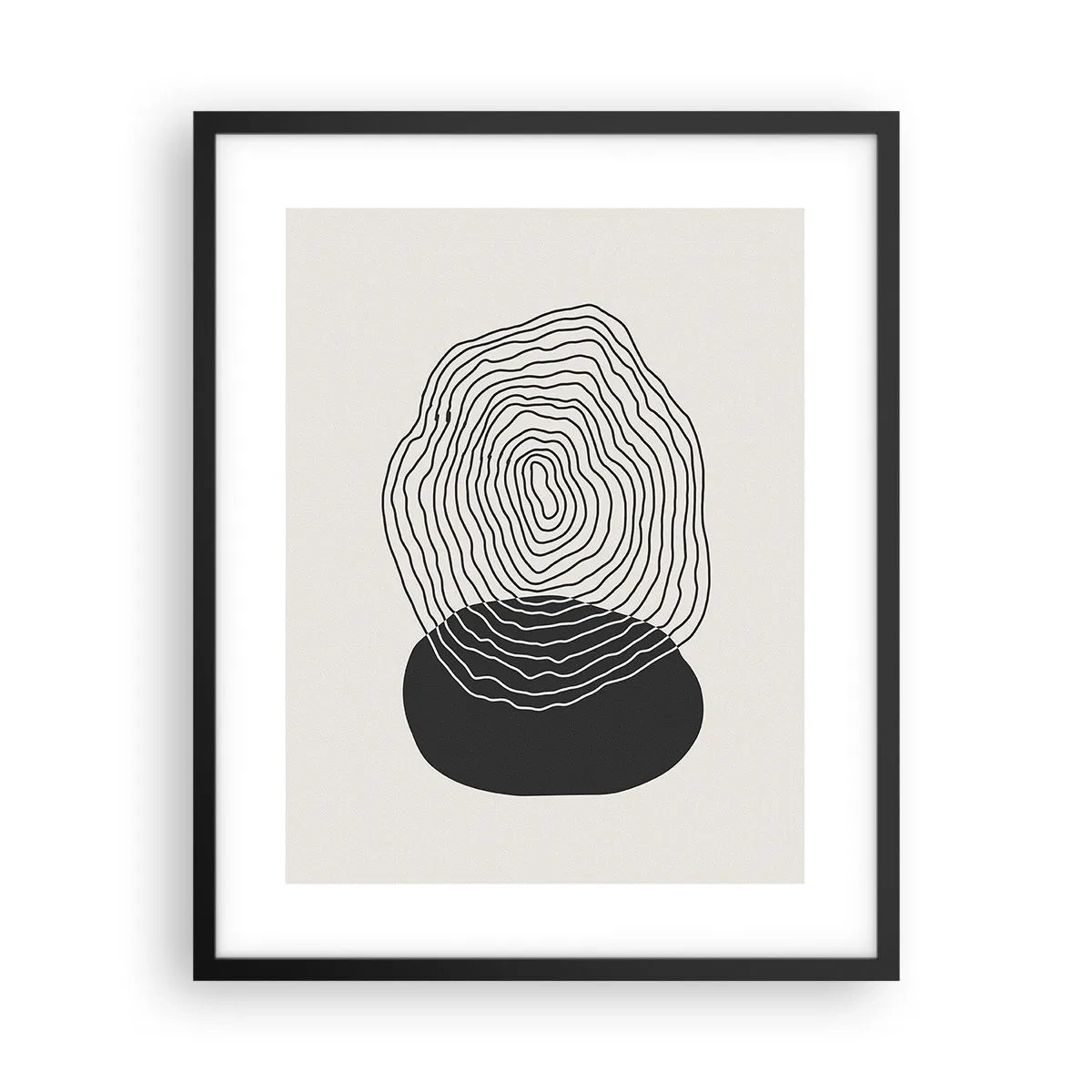 Poster în ramă neagră - Persistență și vibrațiile - 40x50 cm