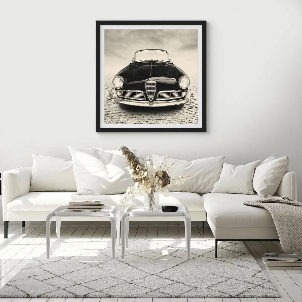 Poster în ramă neagră - Și cum să nu mă iubești? - 30x30 cm