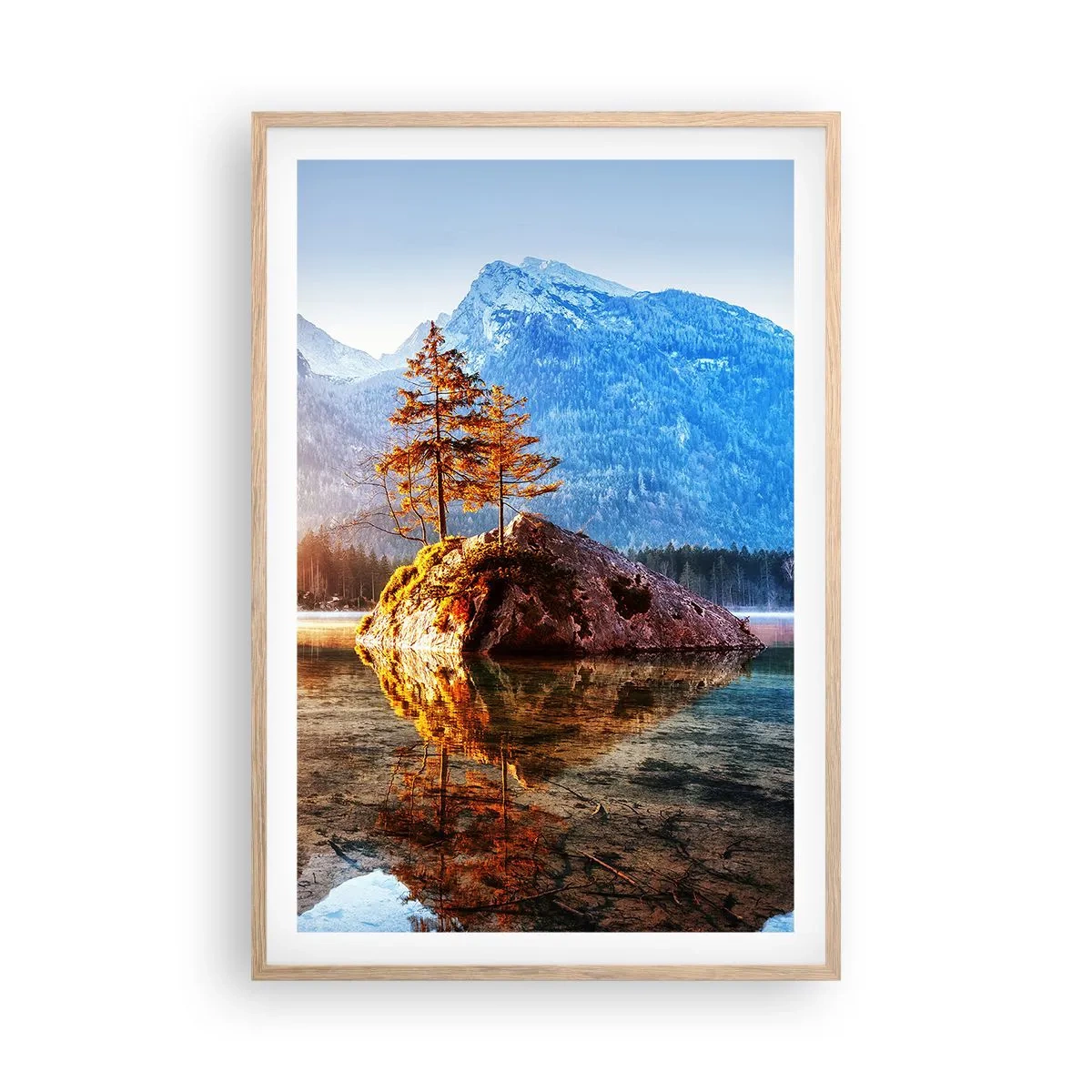 Poster în ramă de stejar deschis - Natura într-o nouă lumină - 61x91 cm