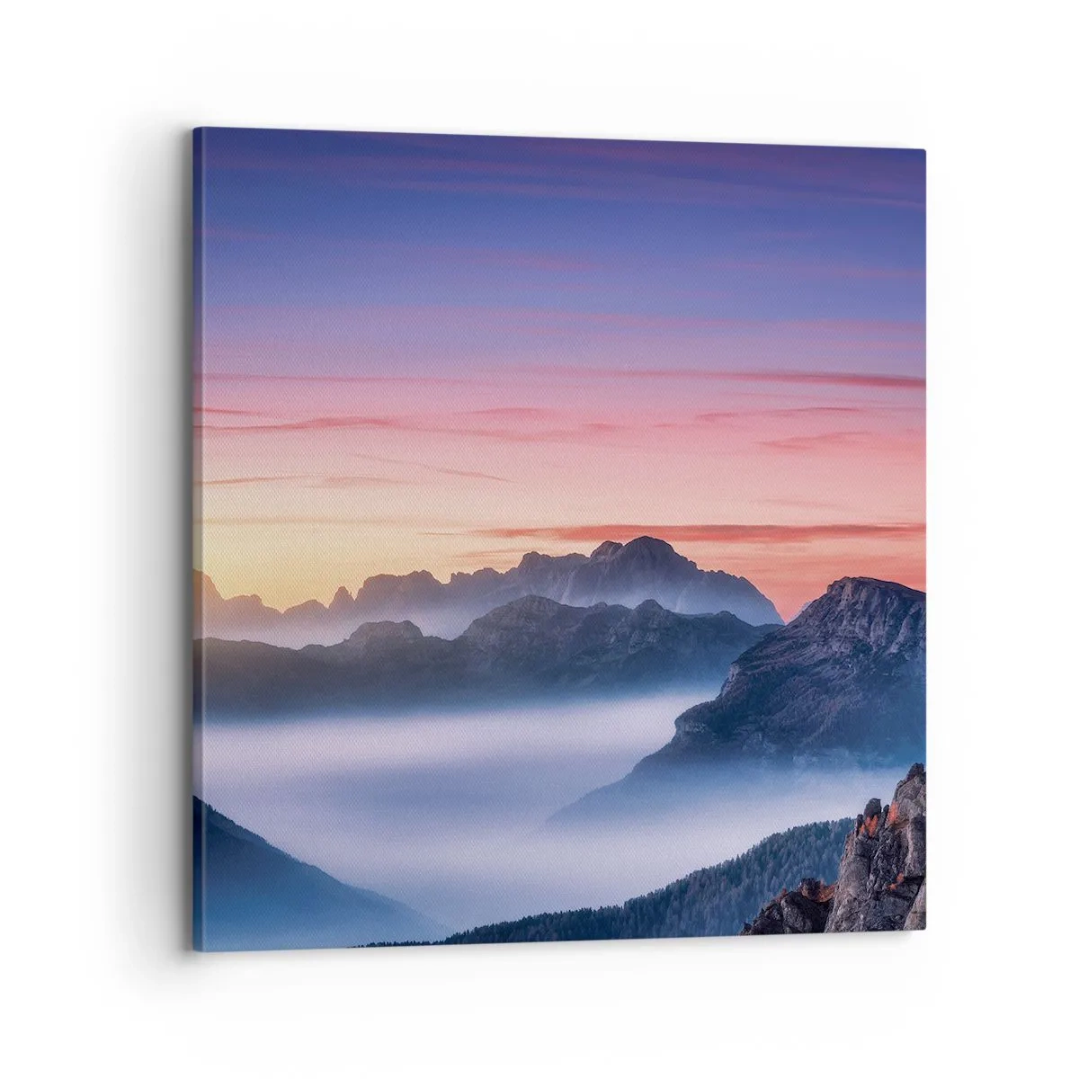 Tablou pe pânză - Peste văi - 70x70 cm