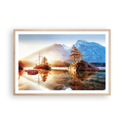 Poster în ramă de stejar deschis - Natura într-o nouă lumină - 91x61 cm