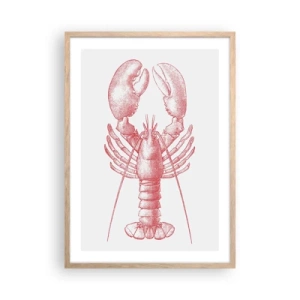 Poster în ramă de stejar deschis - Homar demn de Homer - 50x70 cm