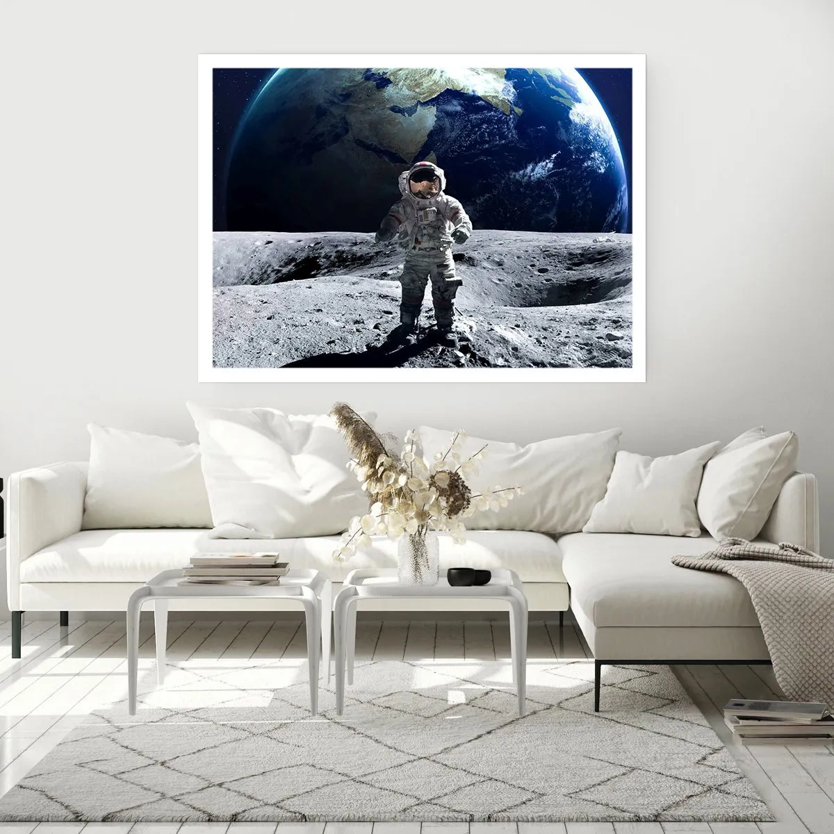 Poster - Salutări de pe Lună - 100x70 cm