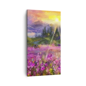 Tablou pe pânză - Într-o vale sub protecția soarelui - 45x80 cm