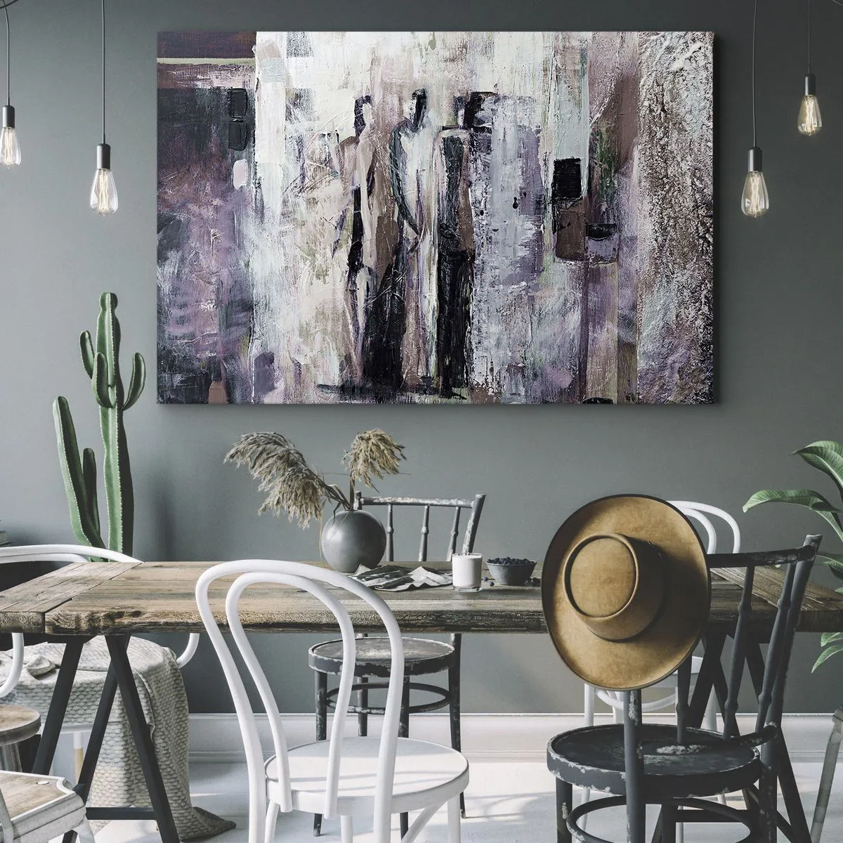 Tablou pe pânză - Cei trei misterioși - 120x80 cm