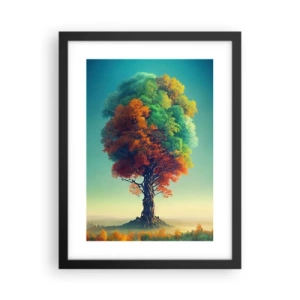 Poster în ramă neagră - Stejarul - părintele naturii - 30x40 cm