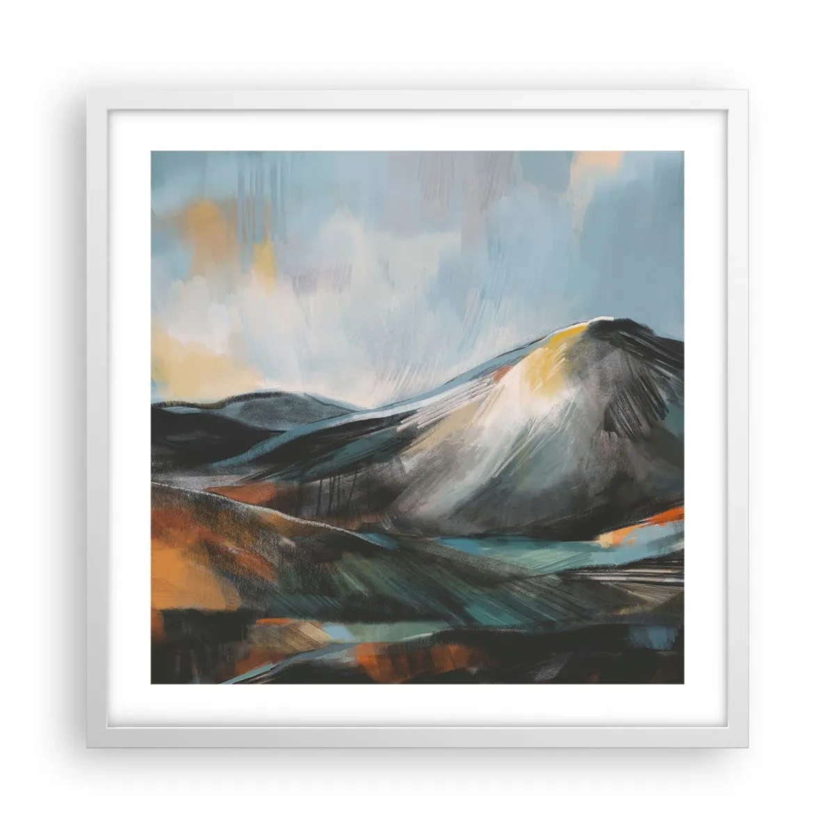 Poster în ramă albă - Dure și frumoase - 50x50 cm