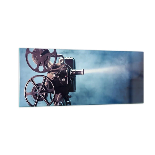 Tablou pe sticlă - Într-un cinematograf vechi - 100x40 cm