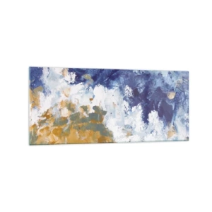 Tablou pe sticlă - Dansul elementelor - 120x50 cm