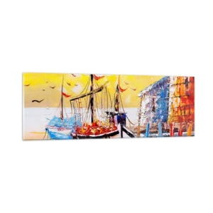 Tablou pe sticlă - Întoarcere fericită - 90x30 cm