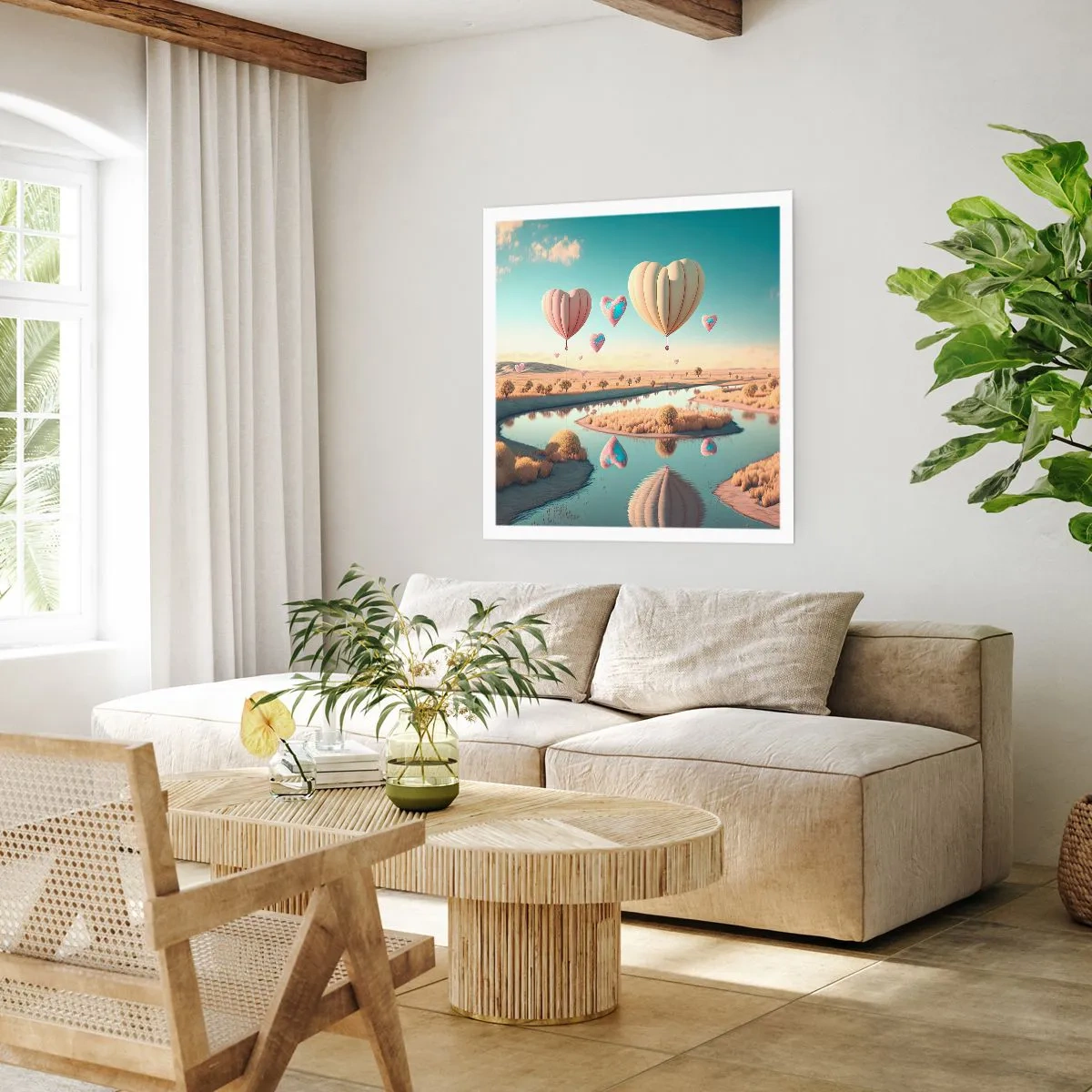 Poster - Iubirea ne înalță - 60x60 cm