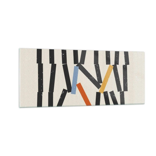 Tablou pe sticlă - Domino - compoziție - 100x40 cm