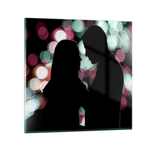 Tablou pe sticlă - Da! - 30x30 cm