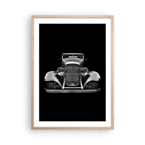 Poster în ramă de stejar deschis - Un adevărat gentleman - 50x70 cm