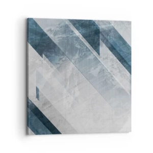 Tablou pe pânză - Compoziția spațială - mișcarea griului - 70x70 cm