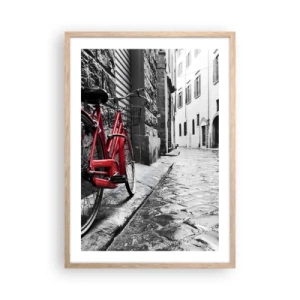 Poster în ramă de stejar deschis - Adevărata frumusețe nu îmbătrânește - 50x70 cm