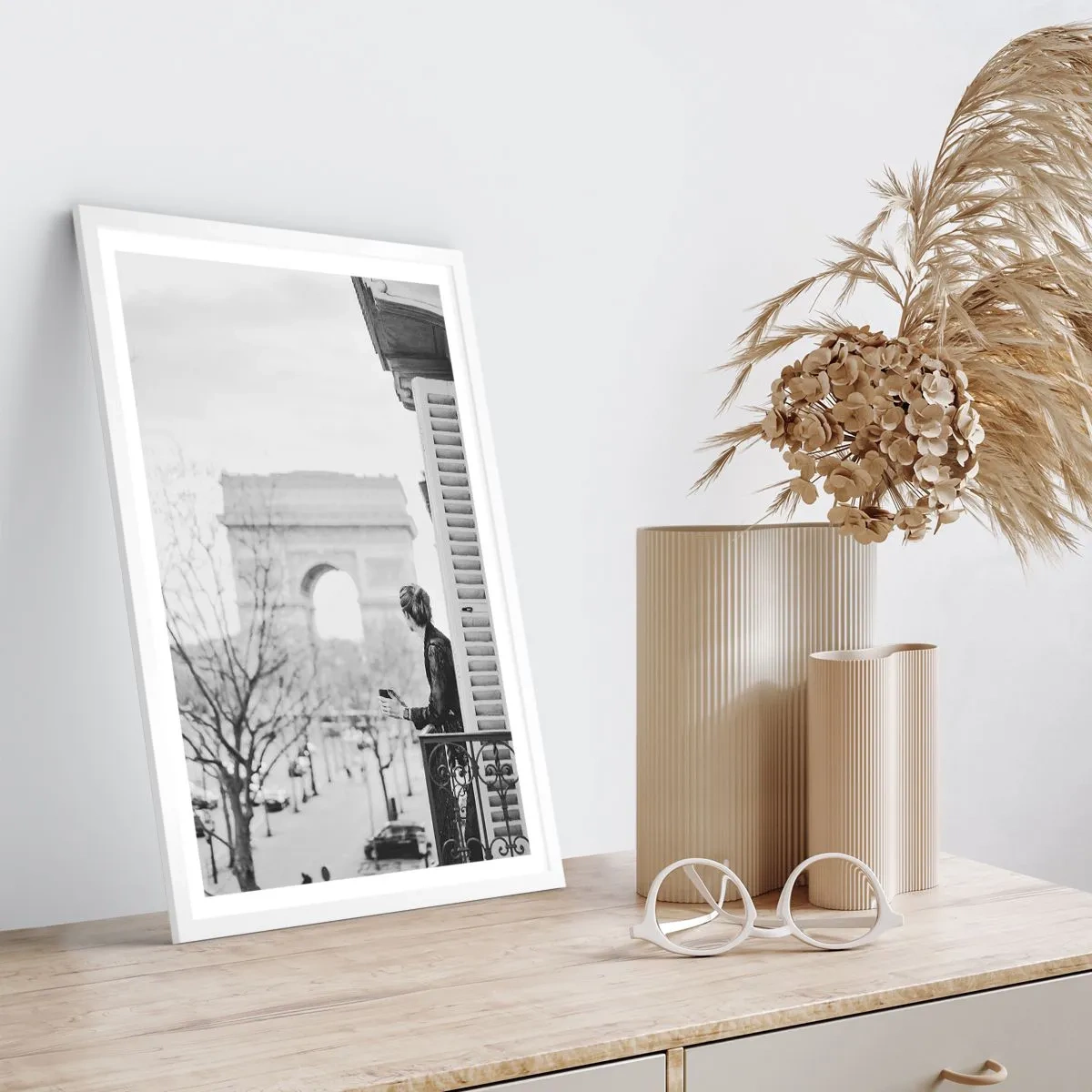 Poster în ramă albă - Cameră cu vedere - 30x40 cm