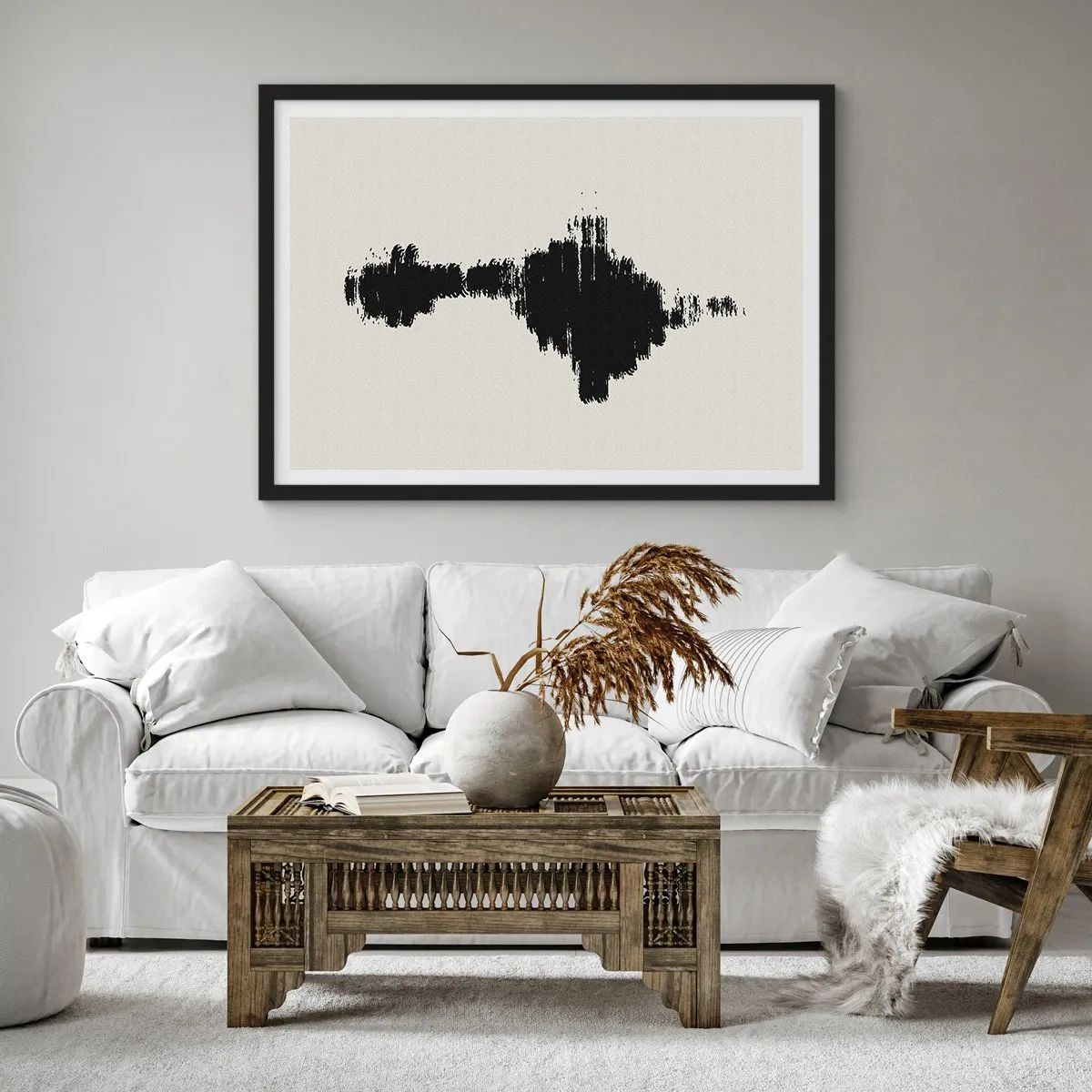 Poster în ramă neagră - Vibrațiile imaginației - 70x50 cm